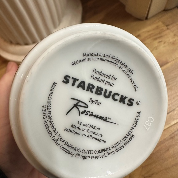 Set of 2 Starbucks gold themed mugs 2012 &‎ 2013 - Picture 9 of 11